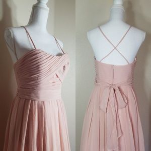 Angelina Faccenda Gown Strapless Soft Pink Prom 10